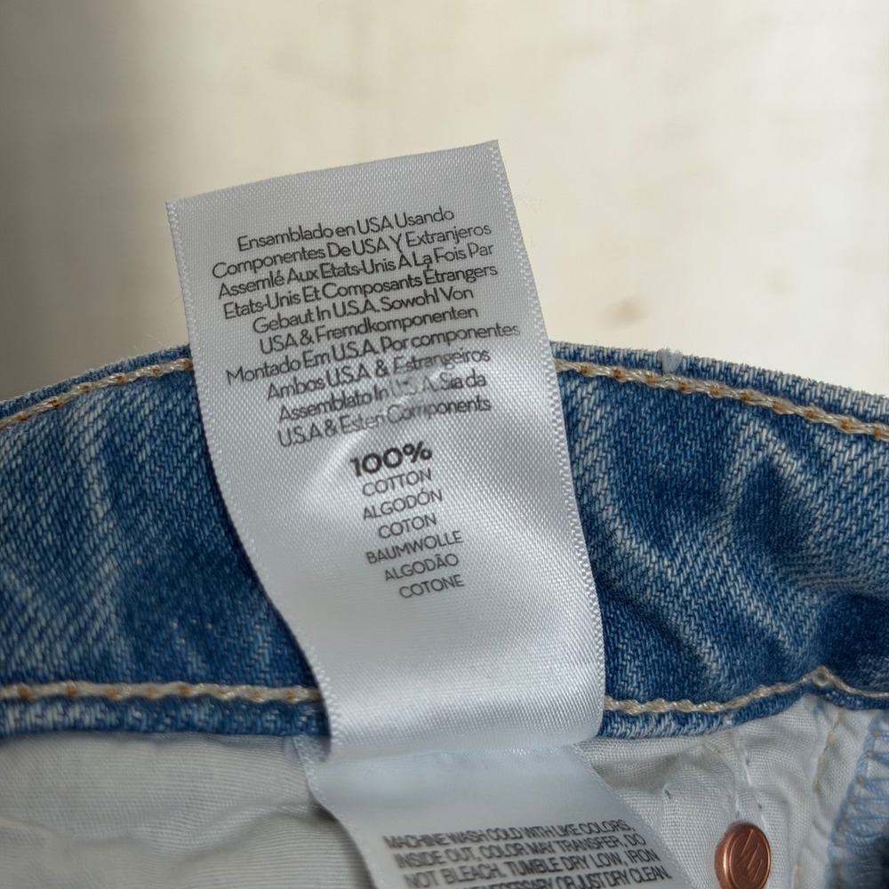 NWT Mother The Ditcher Roller Skimp Jeans Didnt I Warn You Button Fly Women's 33 - Picture 11 of 12